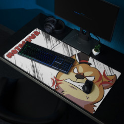 Angry Doggo Gaming mouse pad