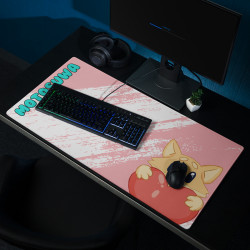 Pink Heart Gaming mouse pad